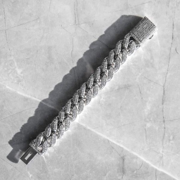 19mm Iced Cuban Bracelet