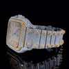 Cartier two-ton Gold Moissanite Diamond Watch