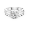 1-Carat Solitaire Diamond Shank Engagement Ring