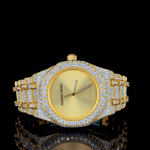 AP Two-Tone With Full Gold Dial Moissanite Diamond Watch