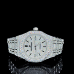 AP Full White With Stick Dial Moissanite Diamond Watch