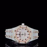 AP Rose White With Arabic Dial Moissanite Diamond Watch
