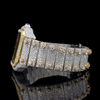 Cartier Gold Roman Dial Moissanite Diamond Watch