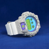 G-Shock With Full White Rose Flower Moissanite Diamond Watch