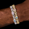 Infinty x Evel Eye Multi Colour stone Bracelet
