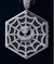 Spidy with Smiley Face Hexagon Pendant