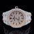 AP Rose White QuartzMovement Moissanite Diamond Watch