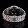 AP Rose White QuartzMovement Moissanite Diamond Watch