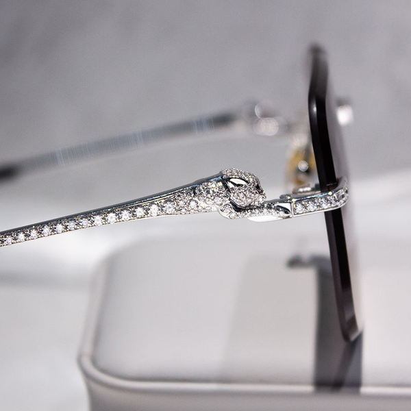 Custom Fine Vvs Moissanite Fashion Glasses Iced Out Pass Diamond Tester Hip Hop Sunglasses for Men Women