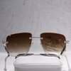Custom Fine Vvs Moissanite Fashion Glasses Iced Out Pass Diamond Tester Hip Hop Sunglasses for Men Women