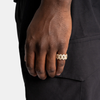 Prong Cuban Ring Gold