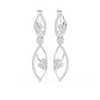 Traditional Two Drop Round Diamond Earring