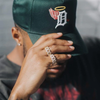 Prong Cuban Ring Gold