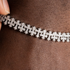 Iced Cross Pattern Bracelet