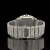 Cartier Silver with Arabic Dial Diamond Watch
