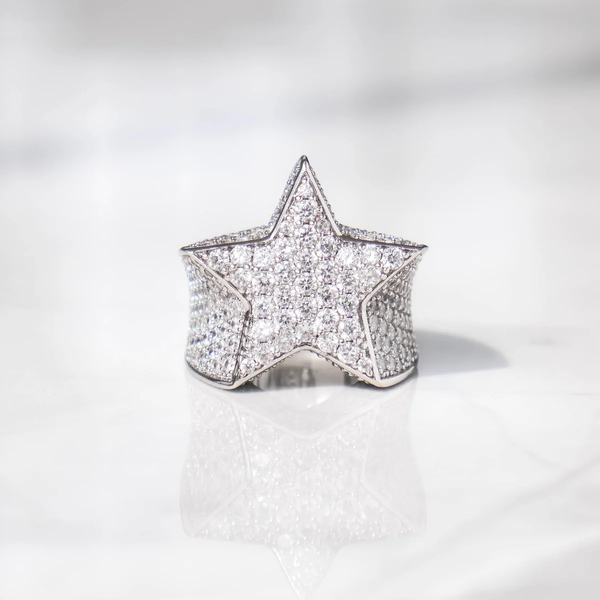 Iced Star Ring