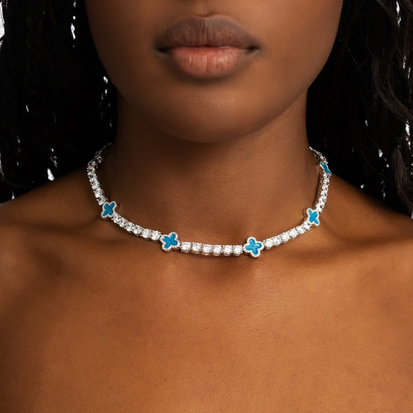 Blue Clover Tennis Chain