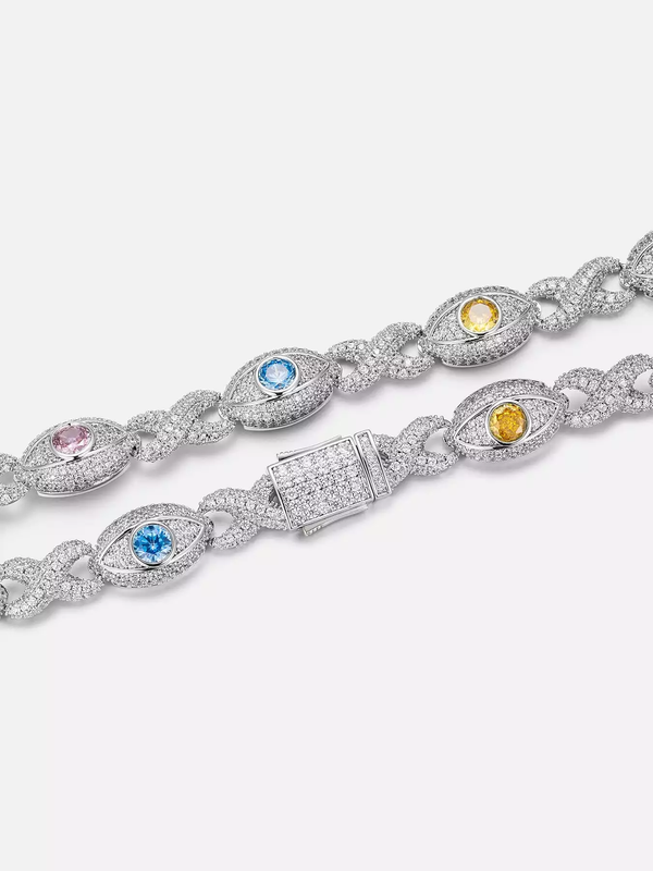 Infinty x Evel Eye Multi Colour stone Bracelet