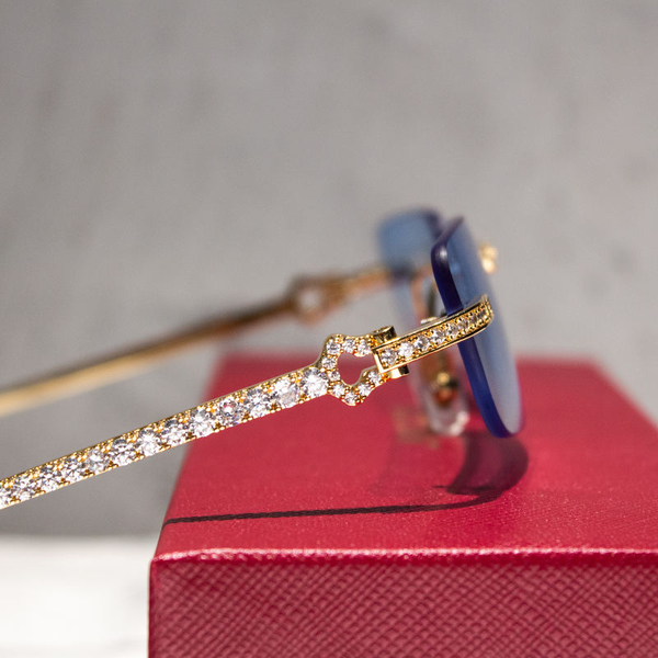 New Arrival 925 Silver Custom Moissanite Diamond Sunglasses High Quality Sunglasses for Men Women