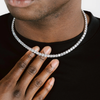 Tennis Chain with Round Moissanite Diamond