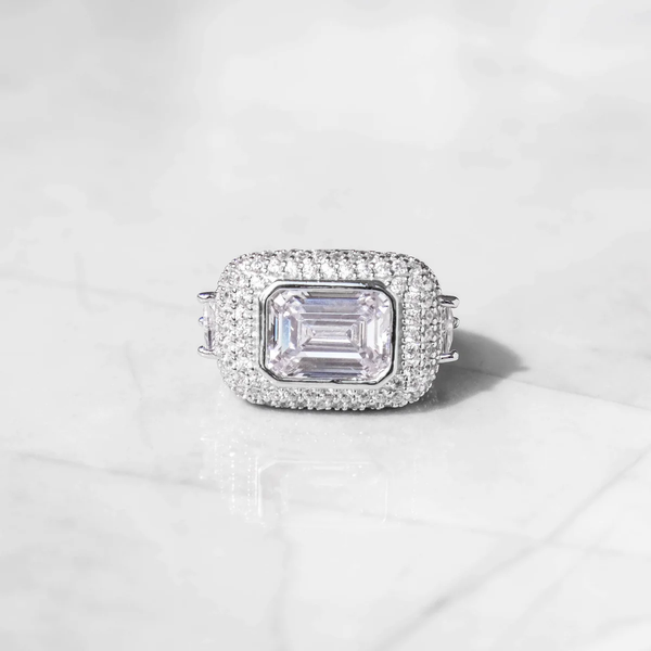 Emerald Cluster Ring