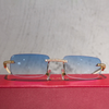 New Arrival 925 Silver Custom Moissanite Diamond Sunglasses High Quality Sunglasses for Men Women