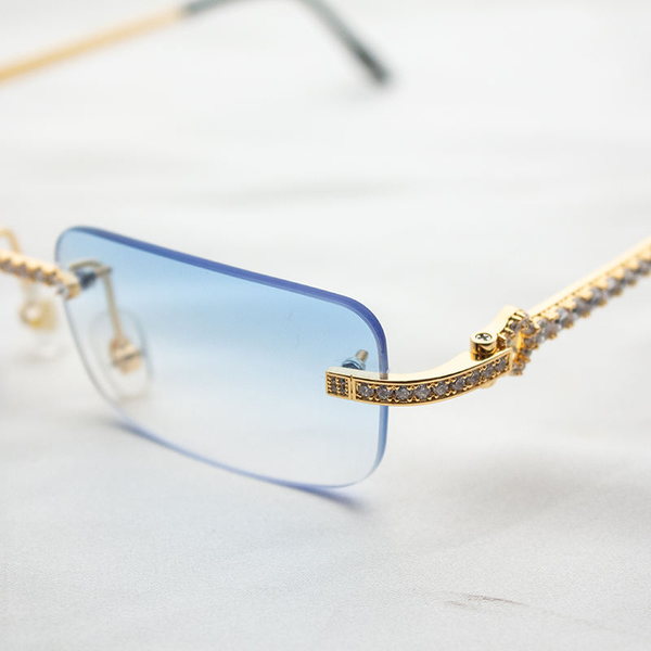 New Arrival 925 Silver Custom Moissanite Diamond Sunglasses High Quality Sunglasses for Men Women