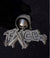 Skeleton Face with Ghost Axe Pendant
