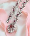 Devil-Eye Red-Rubby Diamond Chain