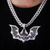 Bat Black and White Pendant