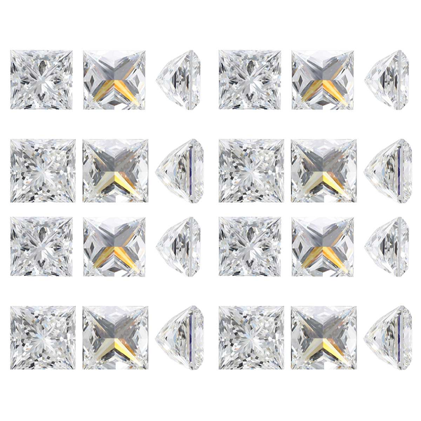 Lab Grown CVD HPHT Princess Brilliant Cut Clarity Loose Diamonds