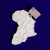Africa's Map Custom Flag Pendant