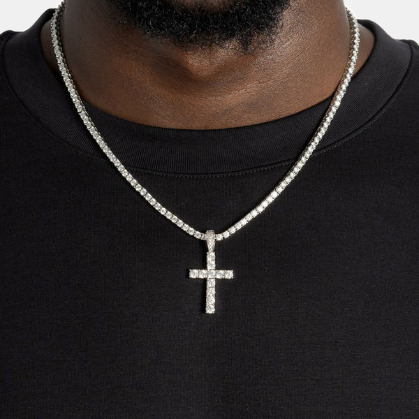 Cross & Tennis Chain Bundle