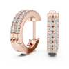 Duble-Row Half Bali With Round Diamons
