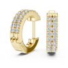 Duble-Row Half Bali With Round Diamons