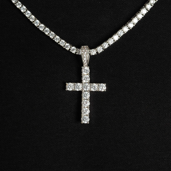 Cross & Tennis Chain Bundle