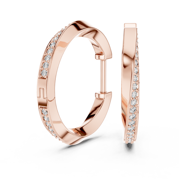 Hoop Sparkling and Simple Earring