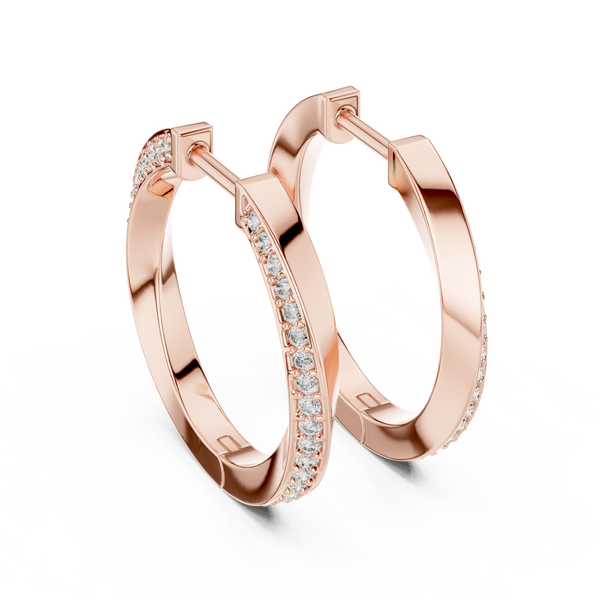 Hoop Sparkling and Simple Earring