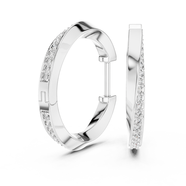 Hoop Sparkling and Simple Earring
