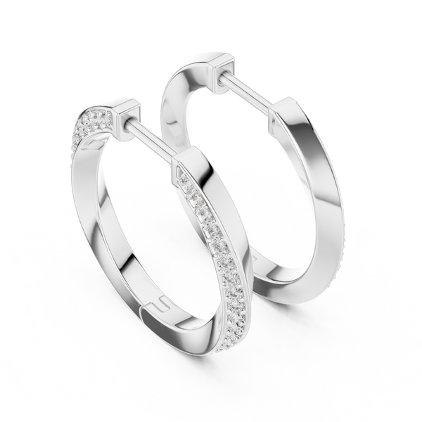 Hoop Sparkling and Simple Earring