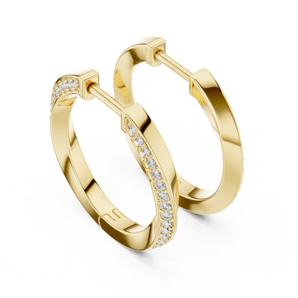Hoop Sparkling and Simple Earring