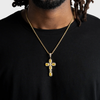 Canary Cluster Cross Pendant Gold
