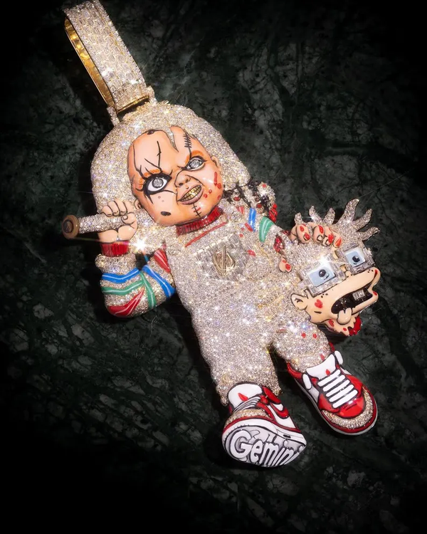 Scary Doll Hip-Hop Pendant