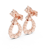Drop Shap Round Diamond Earring