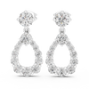 Drop Shap Round Diamond Earring