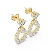 Drop Shap Round Diamond Earring