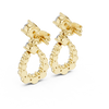 Drop Shap Round Diamond Earring