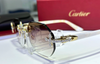 Hip Hop Moissanite Rimless Sunglasses Fashion Street Accessories Ice Out Sunglasses 925 Silver Pass Diamond Tester