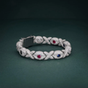 Evel Eye andX With Rubby Bracelet