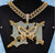 Custom Number & Buterfly With Moissanite Diamond Pendant